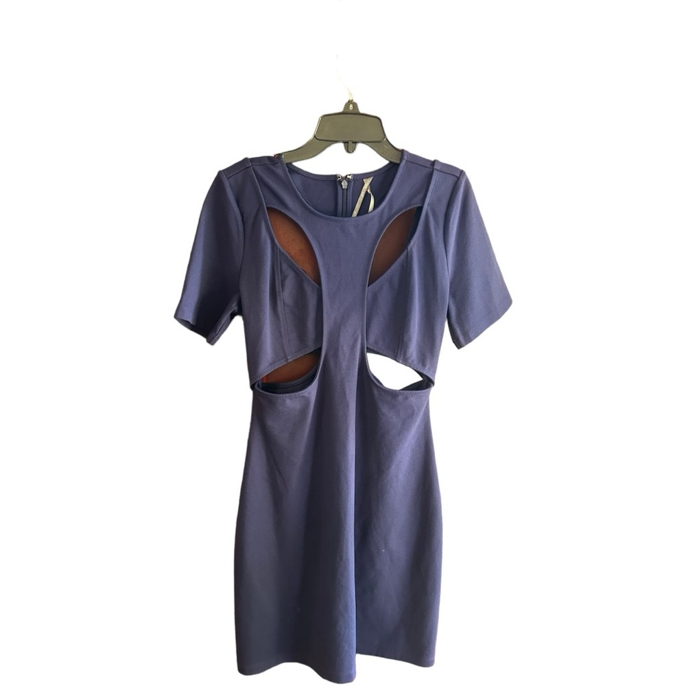 Anthropologie navy cut-out bodycon dress  Size S